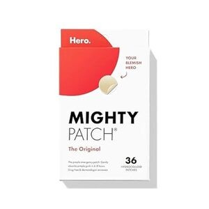 Mighty Patch™ Original Patch from Hero Cosmetics - Hydrocolloid Acne Pimple Patch for Covering Zits and Blemishes, Spot Stickers for Face and Skin (36 Count)