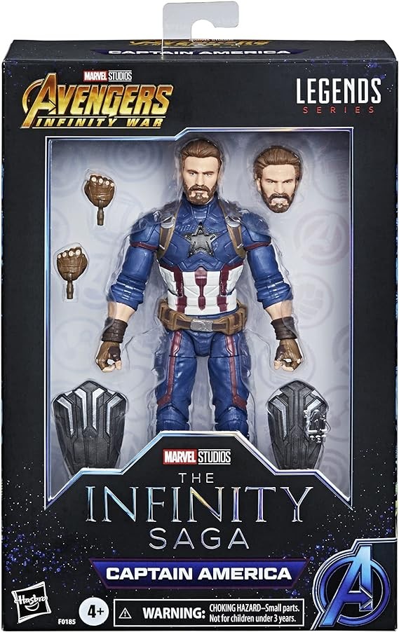 Marvel Hasbro Avengers Infinity Hasbro Legends Series, 15 cm Captain America Action Figure, Premium Design, Includes 5 Accessories, Multi-Colour, F01855L0